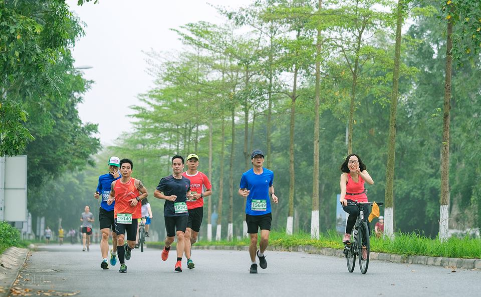 Mục kích đường chạy marathon Hoa vàng trên cỏ xanh Ecopark